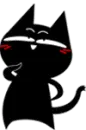 black cat -big laughing 