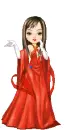 lady in red