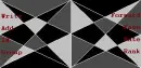 black and gray pattern