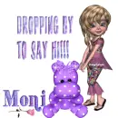 dropping by to say hi ...Moni