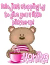 teddy bear with coffee ~ Kanika