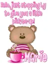 teddy bear with coffee cup ~ Marie