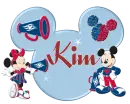 MICKEY HEAD WITH THE NAME KIMBERLY