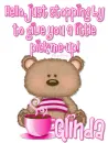 teddy bear with coffee ~ Glinda