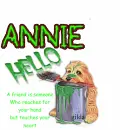 A FRIEND.....ANNIE