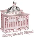baby with pink crib