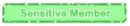 sensitive member