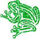 glitter frog
