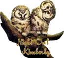 NIGHT OWL WITH THE NAME KIMBERLY