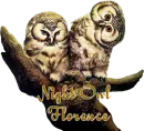 NIGHT OWL WITH THE NAME FLORENCE