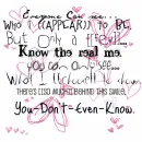 you don't know