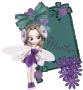 NAME MARILYN/PURPLE FAIRY/FLOWERS