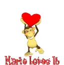 Monkey with heart