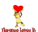 Monkey with heart