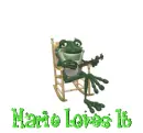 Frog playing banjo