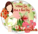 Wishing you have a nice day,Kanika
