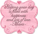 pink note ~ Mavis