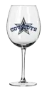 dallas cowboys wine glass