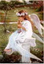angel girl with kitty