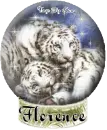TIGER GLOBE WITH THE NAME FLORENCE