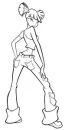Girlie in cool outfi