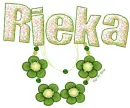 Rieka Green Flower