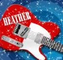 heather red guitar