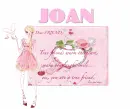 DEAR Friend...JOAN