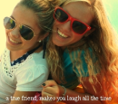 a true friend makes you laugh all the time