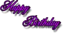 Neon Coloured Happy Birthday