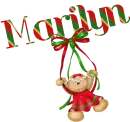 NAME MARILYN/CHRISTMAS GINGER BREAD GIRL