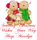 SENDING CHRISTMAS WISHES YOUR WAY HUGS MARILYN