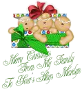 MERRY CHRISTMAS FROM MY FAMILY TO YOURS/HUGS MARILYN