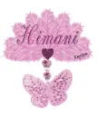 Pink fan with butterfly...Himani