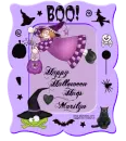 HAPPY HALLOWEEN HUGS MARILYN/PURPLE WITCH