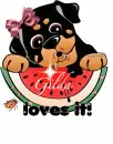Doggy and watermelon-Gilda