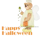 HAPPY HALLOWEEN/YELLOW BEAR