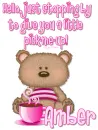teddy bear with coffee ~ Amber