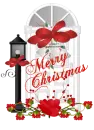 MERRY CHRISTMAS/DOOR RED