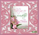 picture frame  with flowers