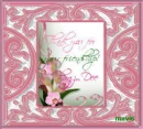 picture frame  with flowers