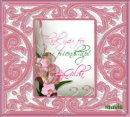 picture frame  with flowers