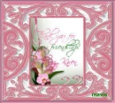 picture frame  with flowers