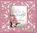 picture frame  with flowers