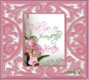 picture frame  with flowers