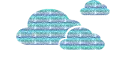 Glitzer Wolken 