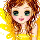 cute doll in yellow