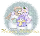 HAPPY HOLIDAYS/SNOW FAMILY