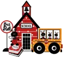 SCHOOL BUS LADYBUGS