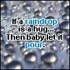 If a raindrop...